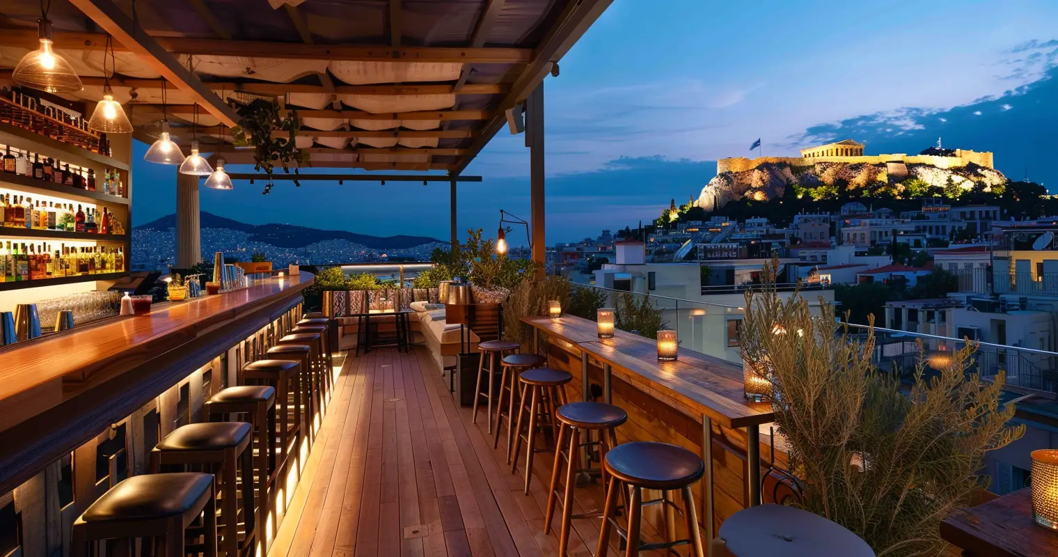 best rooftop bars in greece