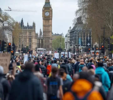 protests in london today